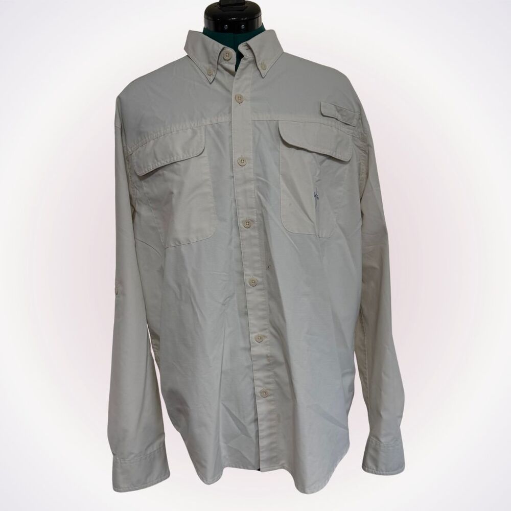 Guy Harvey Cream Fishing Shirt | Sz M